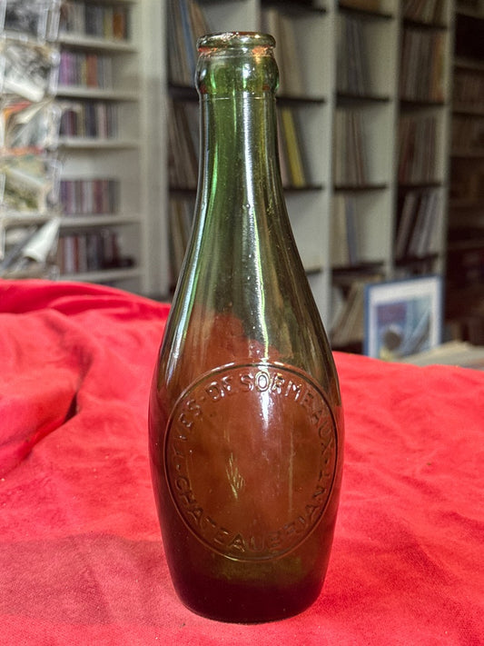 Bouteille – Yves Desormeaux – Décoration – Verre vert