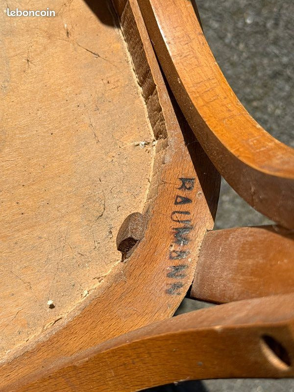Lot de 6 chaises Thonet – 1 Baumann – Mobilier – Vintage bois