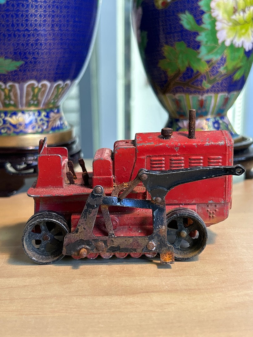 Tracteur miniature – Dart Mfg Co – Véhicules – Métal rouge vintage