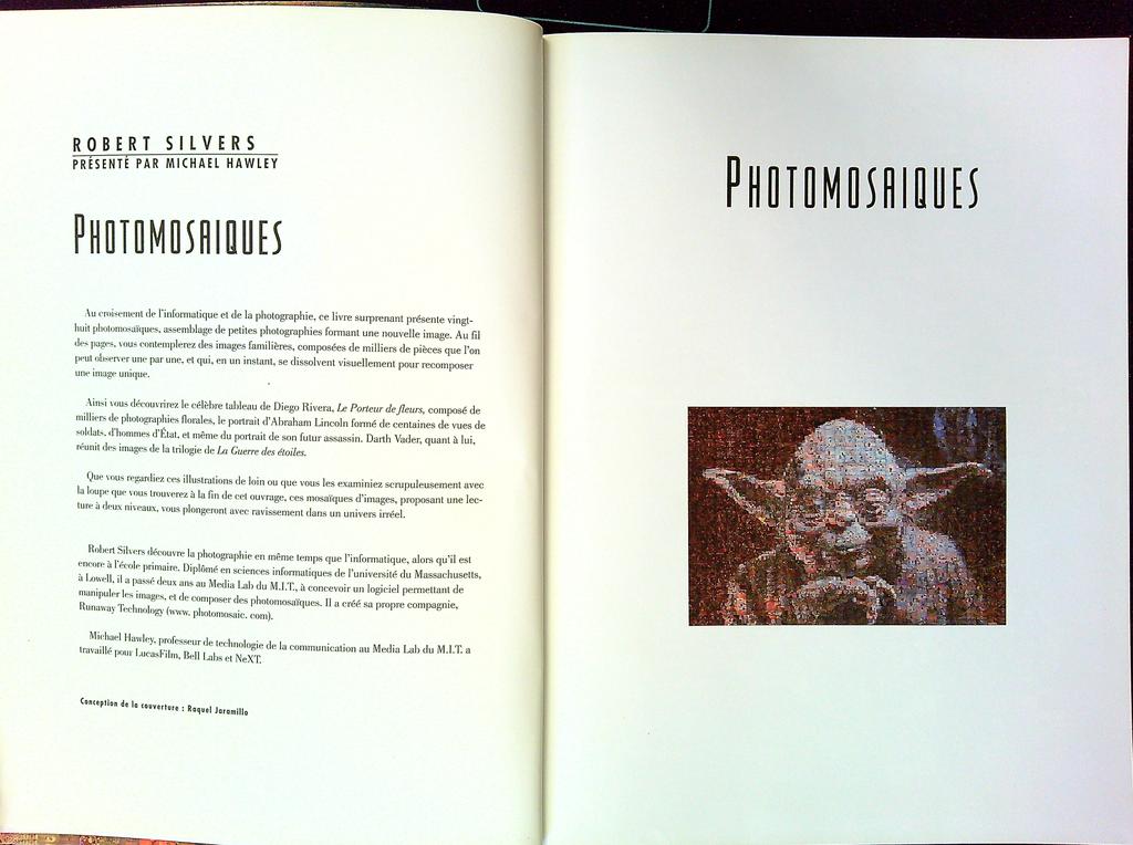 Livre – Robert Silvers – Art – Photomosaïques Glénat