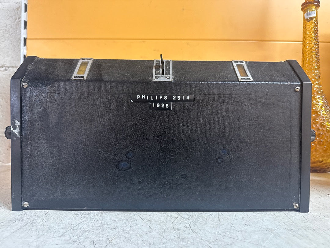 Poste de radio – Philips 2514 – Électronique – Vintage de collection noir 1928