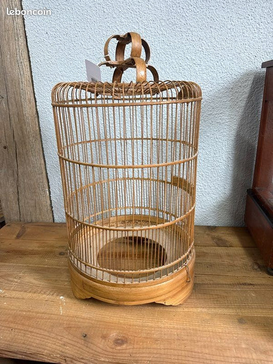 Cage à oiseaux décorative – Décoration – Bambou vintage