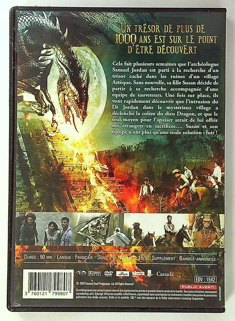 Dvd Dragon Fear : À la recherche du trésor perdu