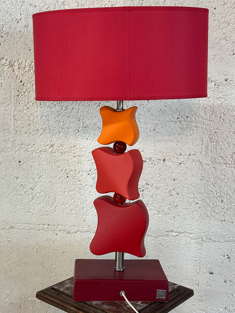 Lampe Drimmer – Abat-jour rouge