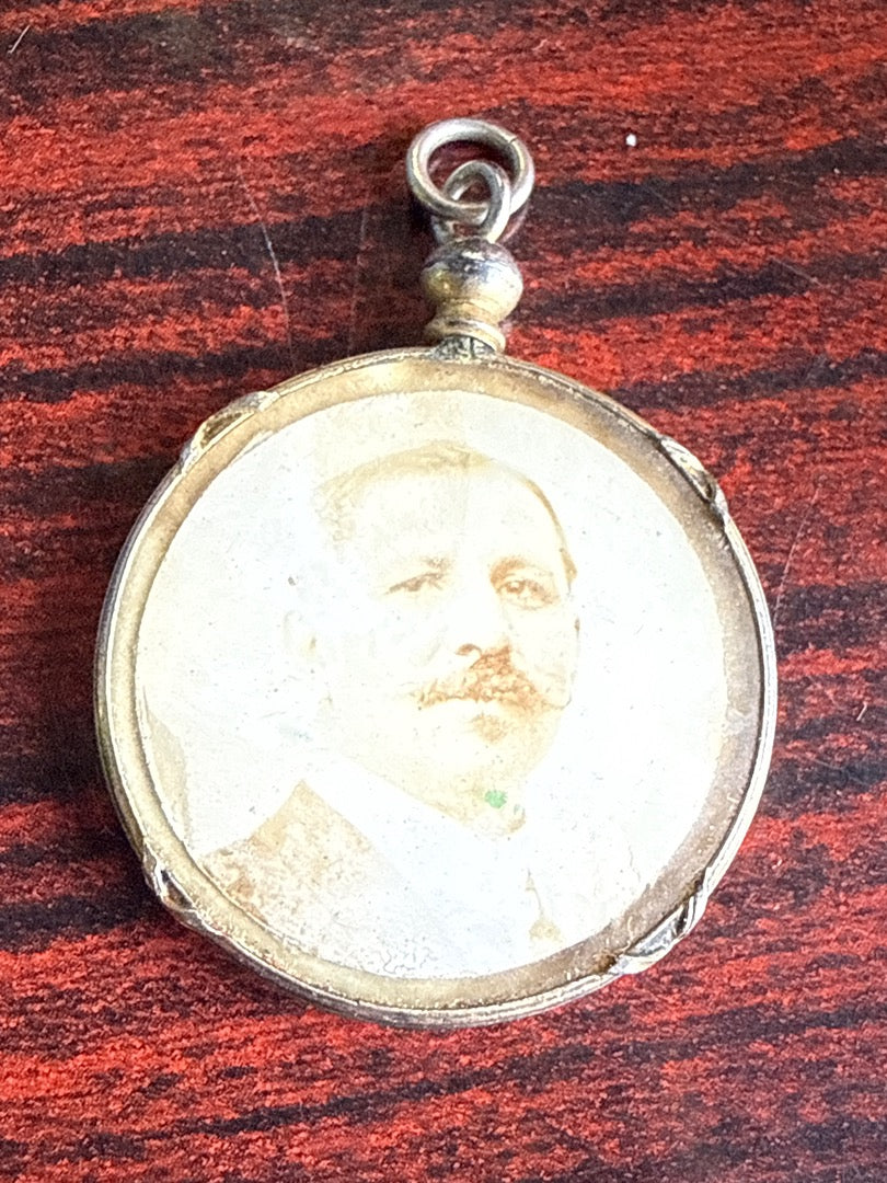 Médaillon – Pendentif – Vintage double face argent