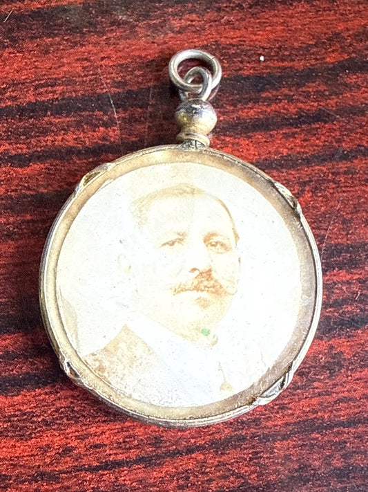 Médaillon – Pendentif – Vintage double face argent