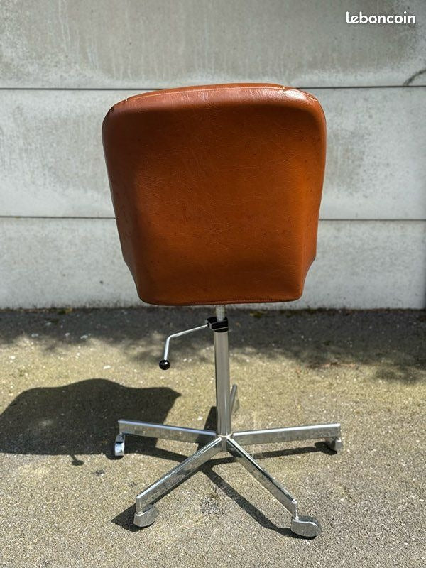 Chaise de bureau – Tritub – Mobilier – Vintage marron