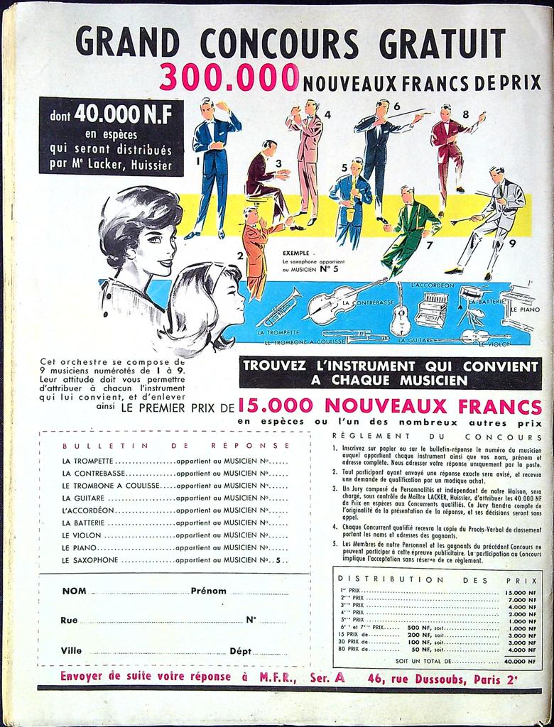 Magazine Festival N° 613 – Cinéma – Vintage 1961
