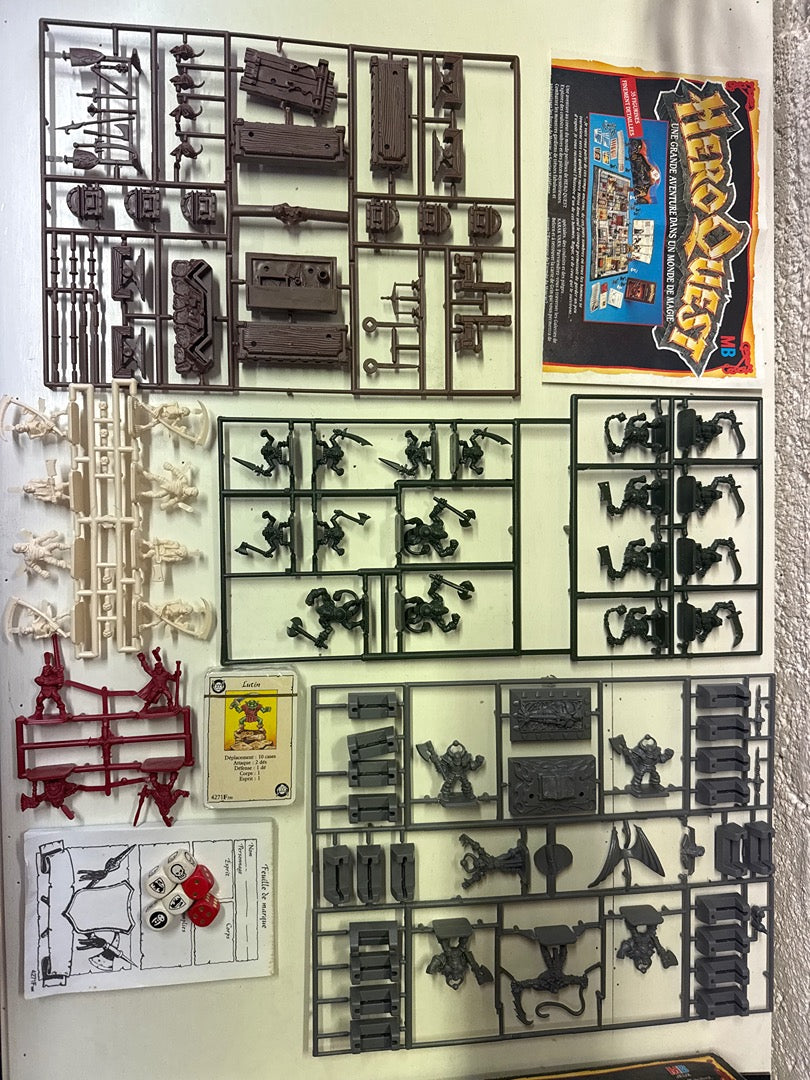 Heroquest Mb Games Workshop edition originale Fr 1989 Neuf sur grappes Non Dépunché