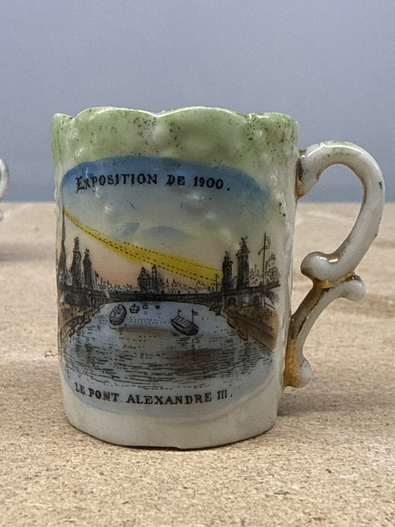 Tasses – Exposition De 1900 – Vaisselle – Lot De 4 mini Tasses