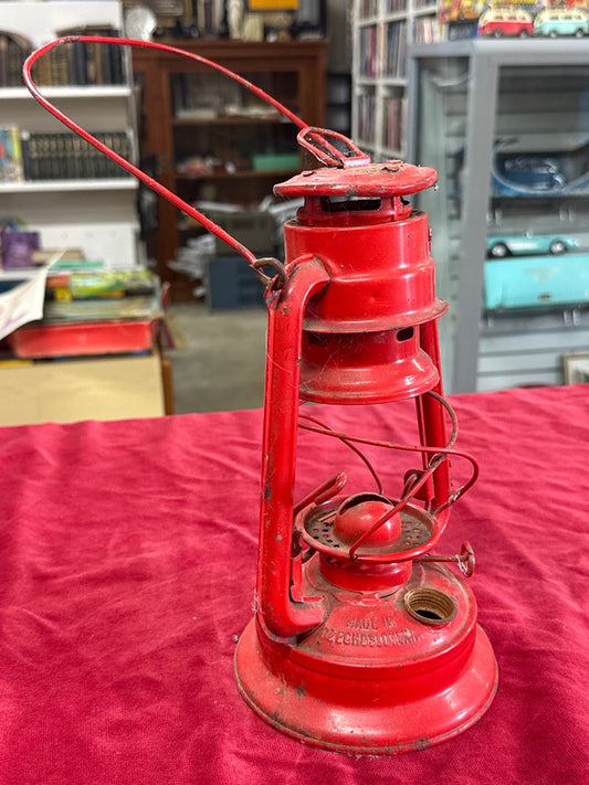 Lanterne tempête – Meva 864 – Luminaire – Vintage métal rouge