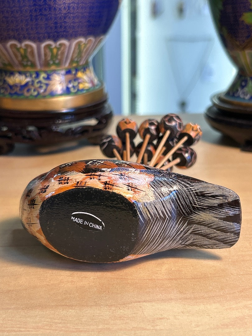 Piques Apéritif Chouette / Hibou En Bois