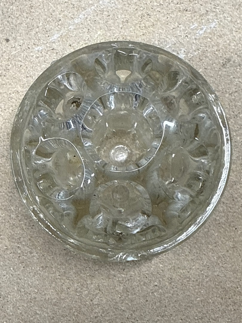 Pique-fleurs – Portieux – Décoration – En verre transparent ancien