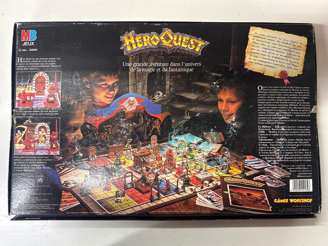 Heroquest Mb Games Workshop edition originale Fr 1989 Neuf sur grappes Non Dépunché