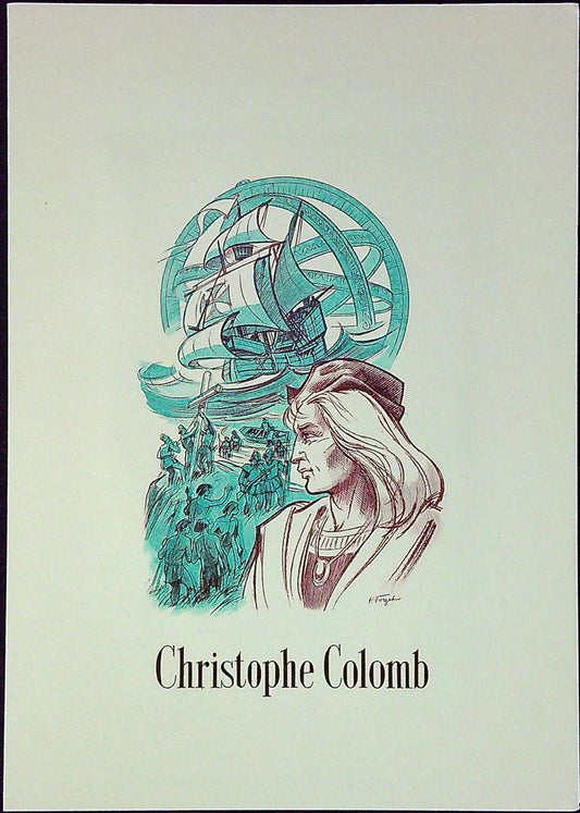 Christophe Colomb Enveloppe Dépliant Timbre 1er jour Encart Fdc Yvert et Tellier