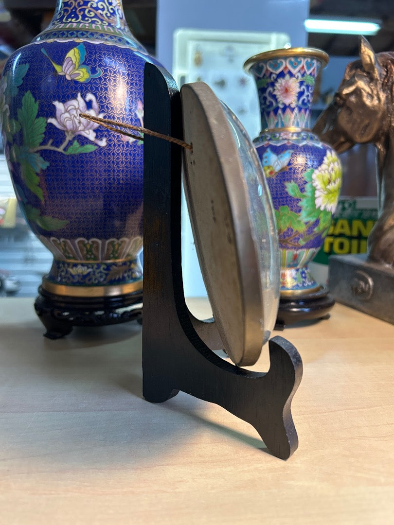 Cadre Ovale Souvenir Notre-dame de Paris Verre Bombé