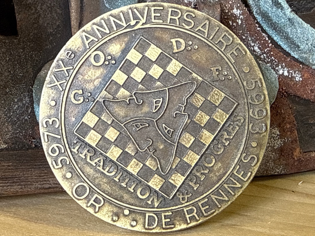Médaille – Sports Trophées – Numismatique – G.o.d.f. Rennes Franc Maçon