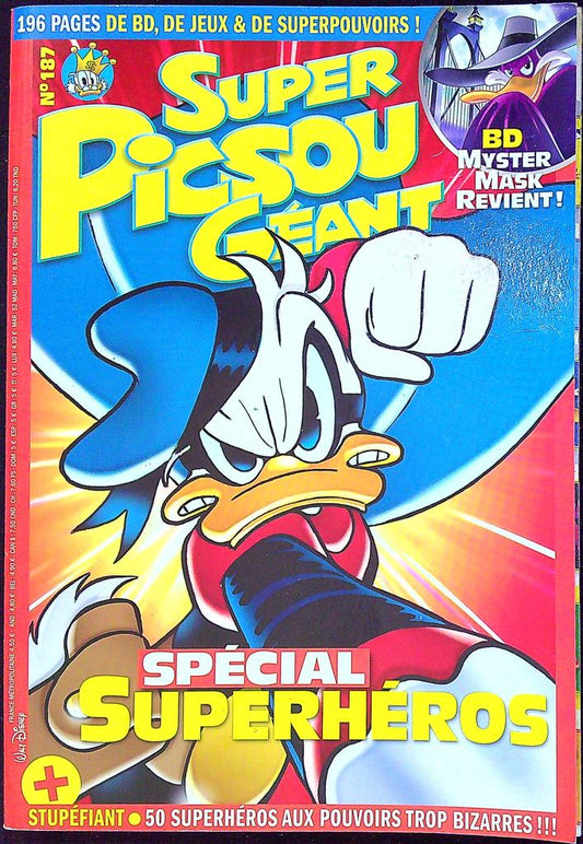 Livre – Super Picsou Géant – Bd jeunesse – N°187 Spécial Superhéros