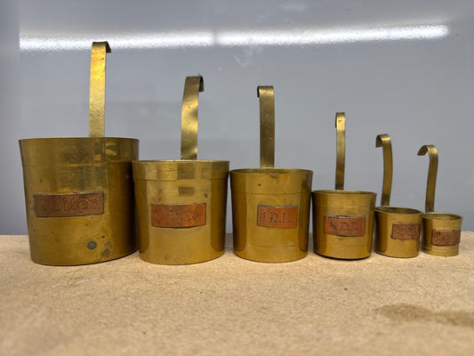 Mesures À Lait – Sans Marque – Cuisine – Set Vintage En Laiton
