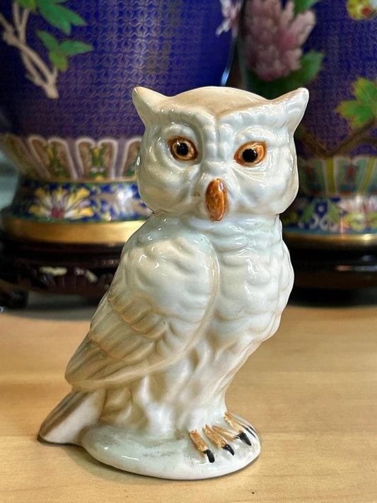Statuette Chouette / Hibou en céramique