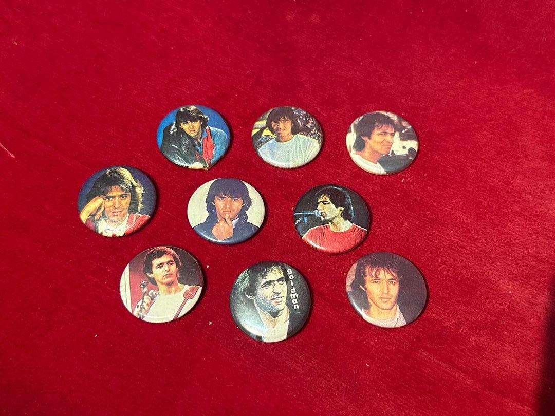 Lot de badges Jean Jacques Goldman vintage