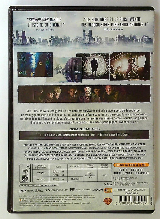 dvd Snowpiercer Le Transperceneige Wild Side