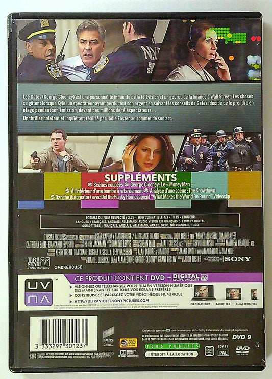 Dvd Money Monster avec George Clooney et Julia Roberts
