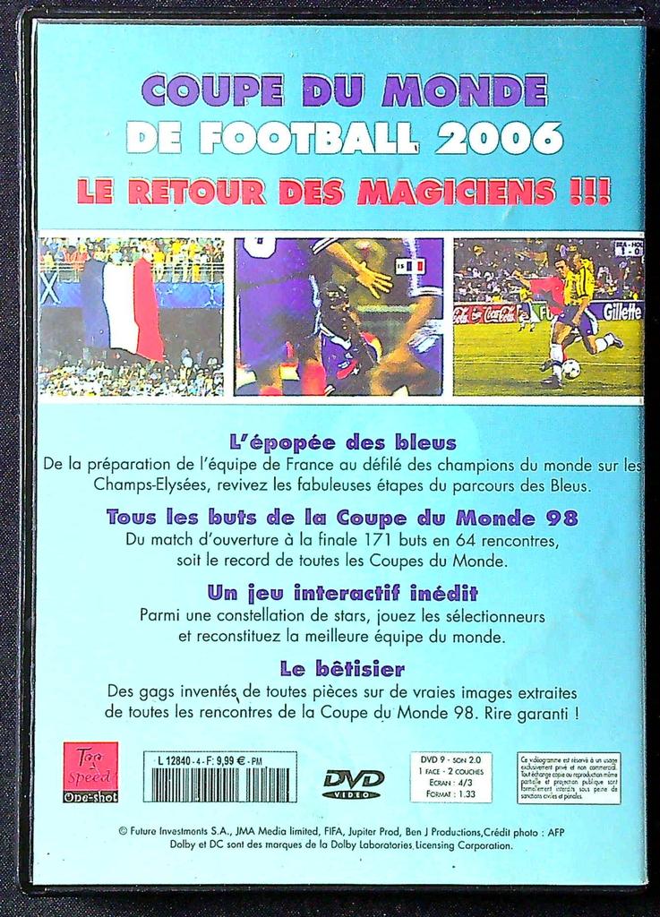 Dvd – Coupe du Monde 2006 – Sport – Football