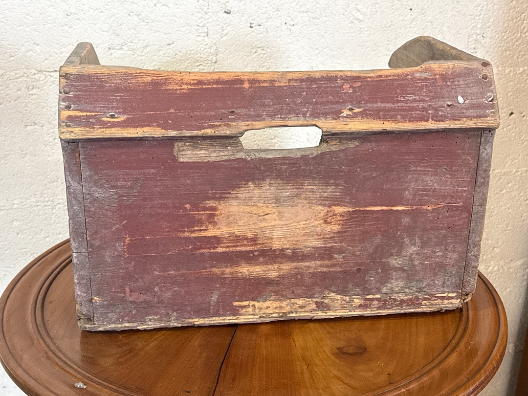 Caisse bois ancienne – Bac rangement vintage