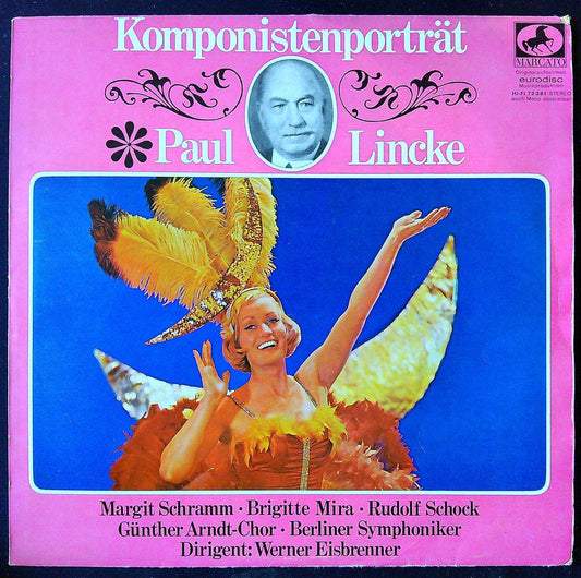 Vinyle komponistenporträt Paul Lincke Marcato Rose