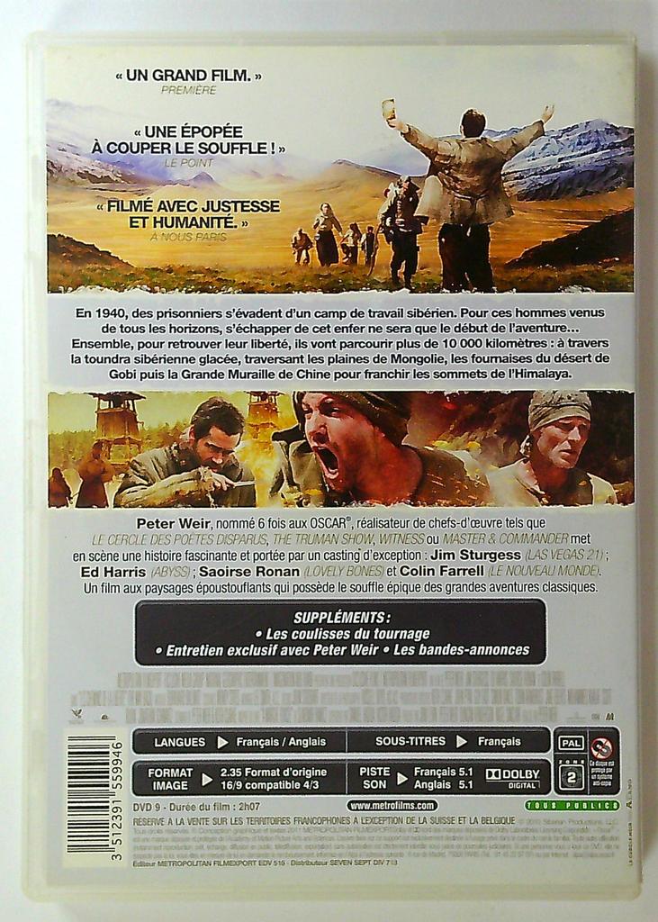 Dvd Les Chemins de la liberté - Peter Weir