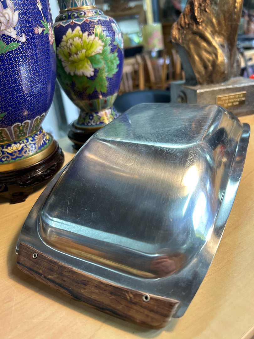 Plat de service – Lundtofte – Art de la table – Inox et teck