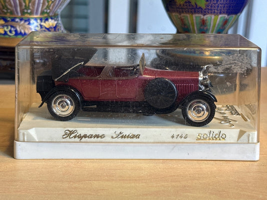 Voiture miniature – Solido Hispano Suiza 4140 – Jouets – Modèle Age d'or sous boîte