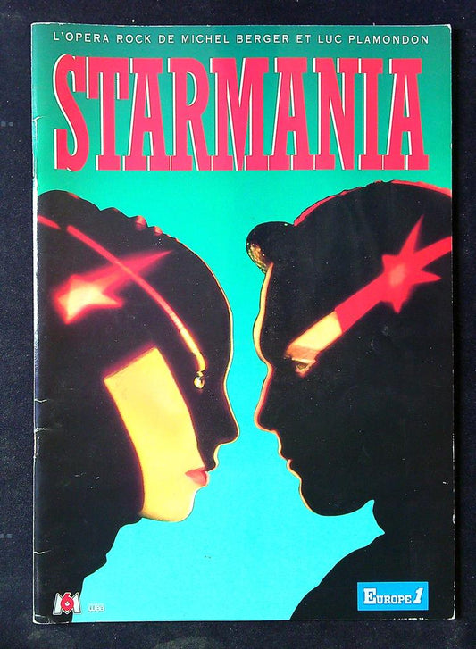 livre programme Starmania vert Michel Berger Luc Plamondon