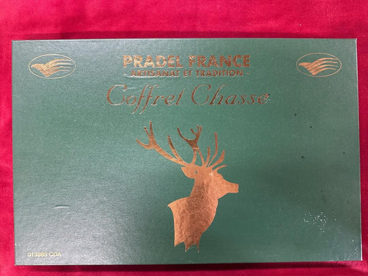 Coffret chasse Pradel France – Coffret trois couteaux et étuis