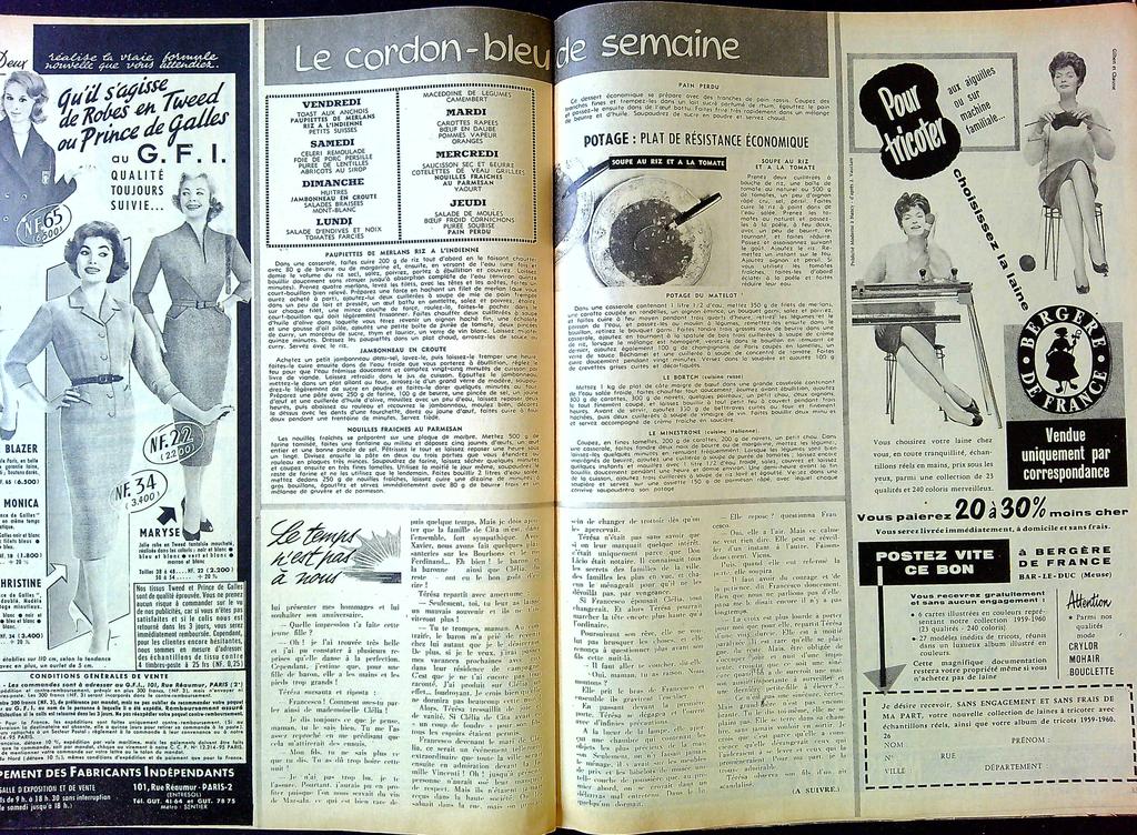 Magazine Nous Deux – N° 658 – Collection – Vintage