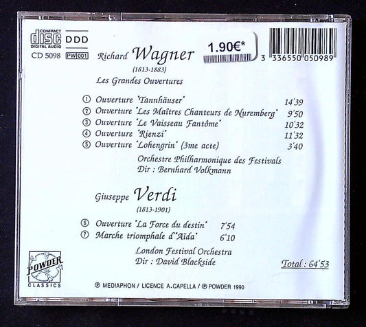 Cd – Wagner & Verdi – Musique classique – Powder Classics