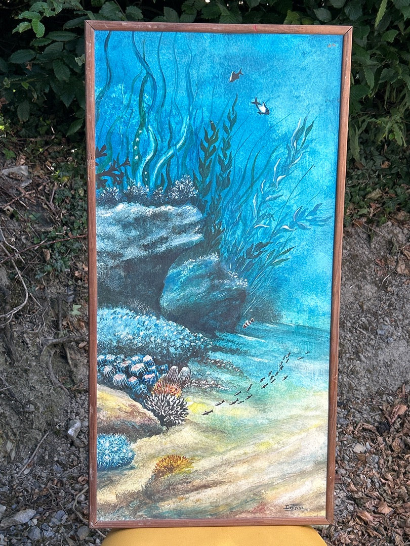 Tableau – Dufresne – Peinture – Fonds marins