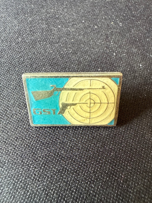 Insigne de sport – Gst – Memorabilia sport – Tir cible vintage bleu