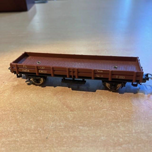 Wagon Plat Marchandises, Marquage Fs Italia, Riv
