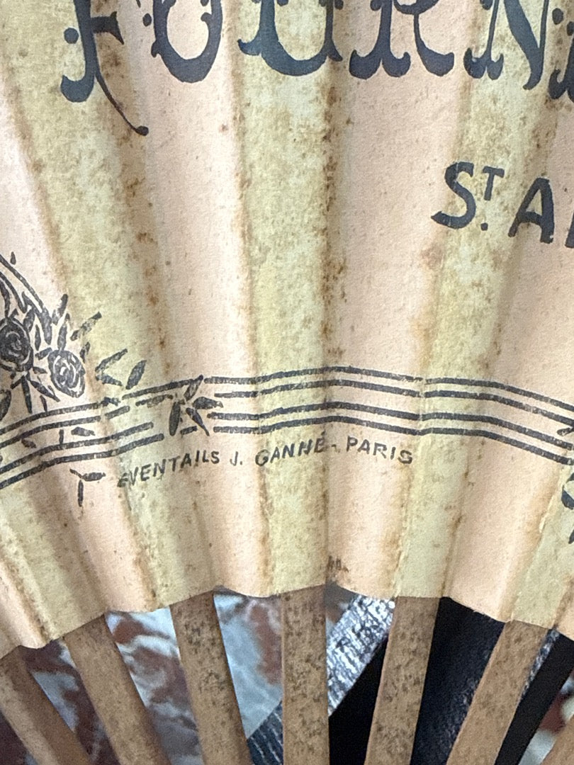 Éventail – Fournier-demars – Objet de décoration – Publicitaire ancien liqueur Ganne