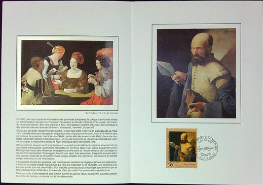 Georges De La Tour Saint Thomas Enveloppe Dépliant Timbre 1er jour Encart Fdc Yvert et Tellier