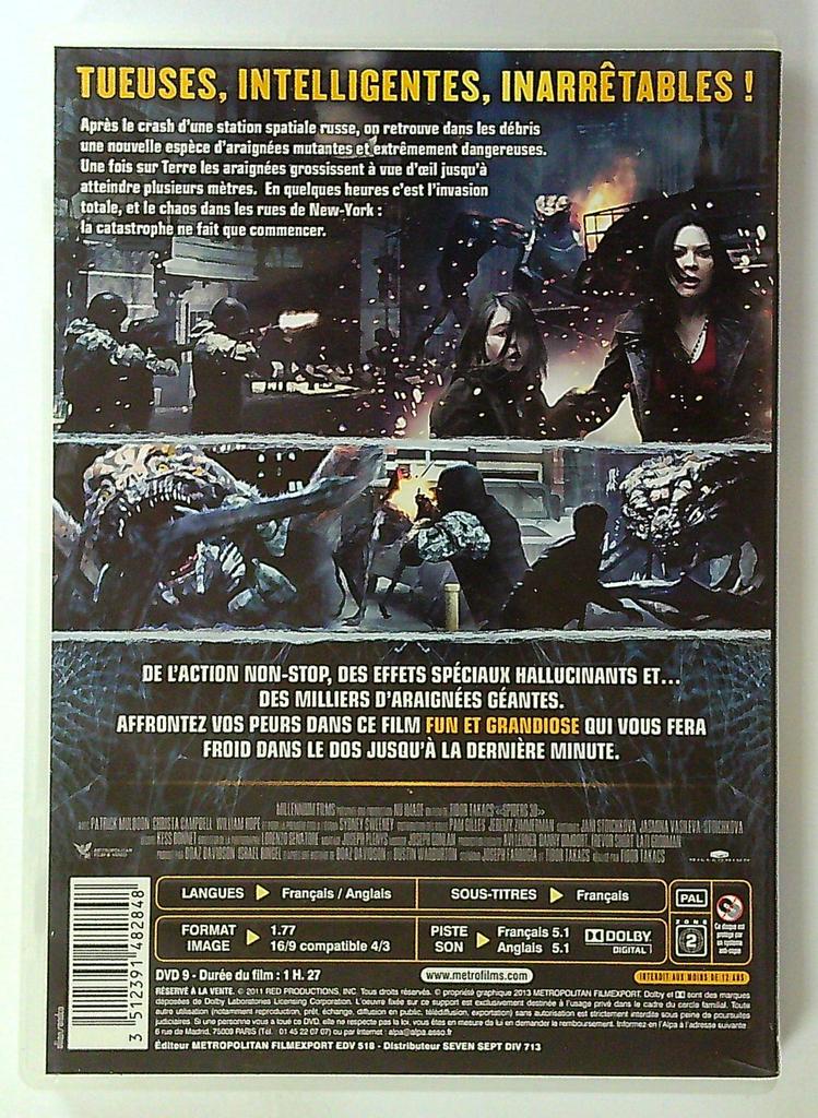dvd Spiders Film Horreur Metropolitan