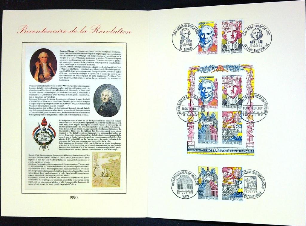 Drapeau et Départements Enveloppe Dépliant Timbre 1er jour Encart Fdc Yvert et Tellier