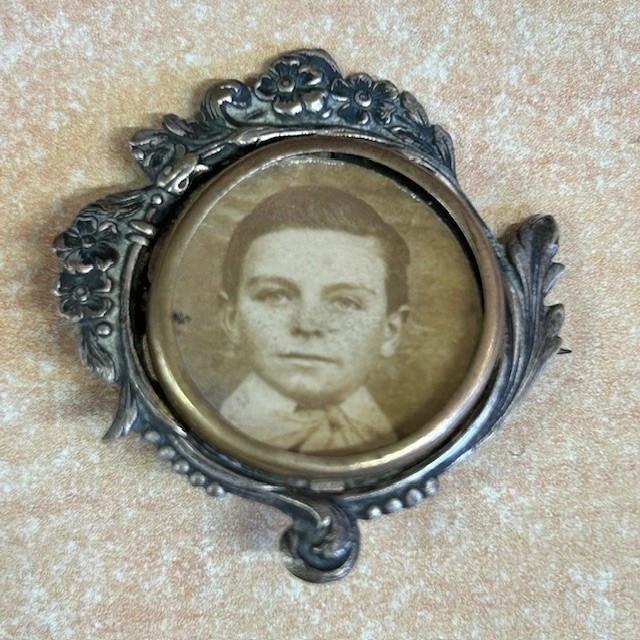 Broche porte-photo – Vintage