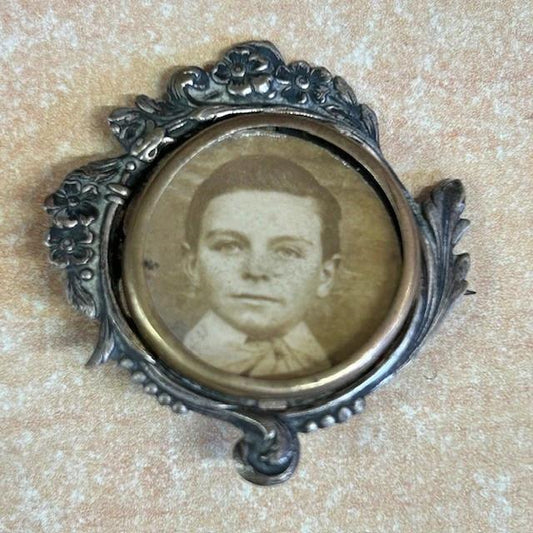 Broche porte-photo – Vintage