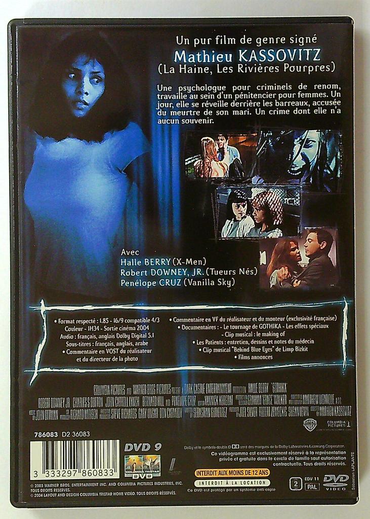 Dvd Gothika film Mathieu Kassovitz Halle Berry