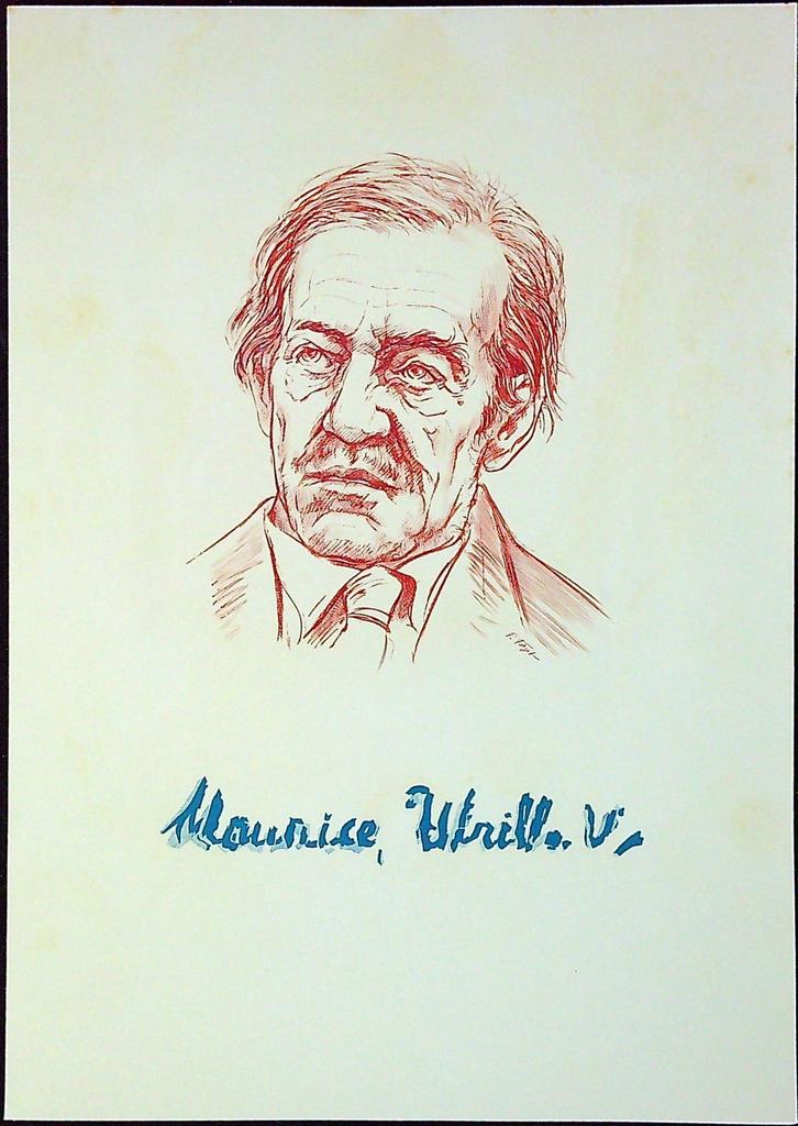 Maurice Utrillo Enveloppe Dépliant Timbre 1er jour Encart Fdc Yvert et Tellier