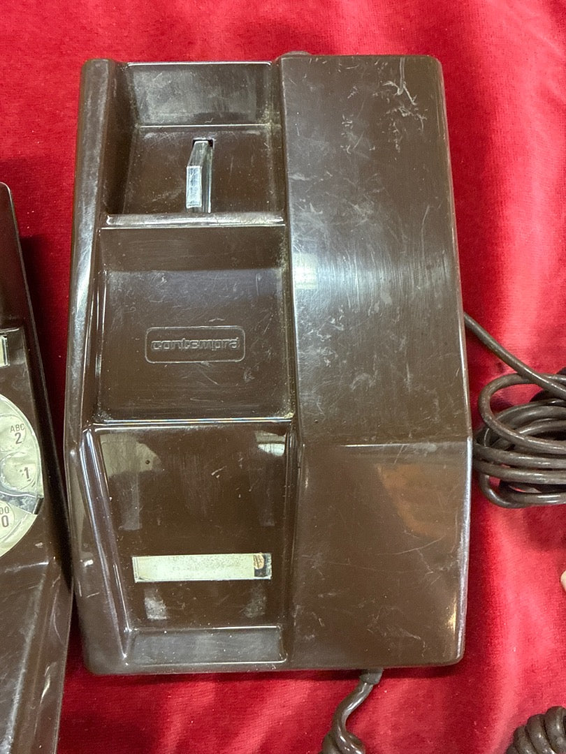 Téléphone – Northern Telecom Contempra – Vintage marron