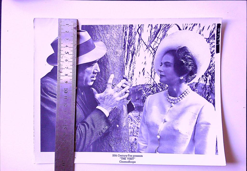 Photo publicitaire originale The Visit Anthony Quinn Ingrid Bergman